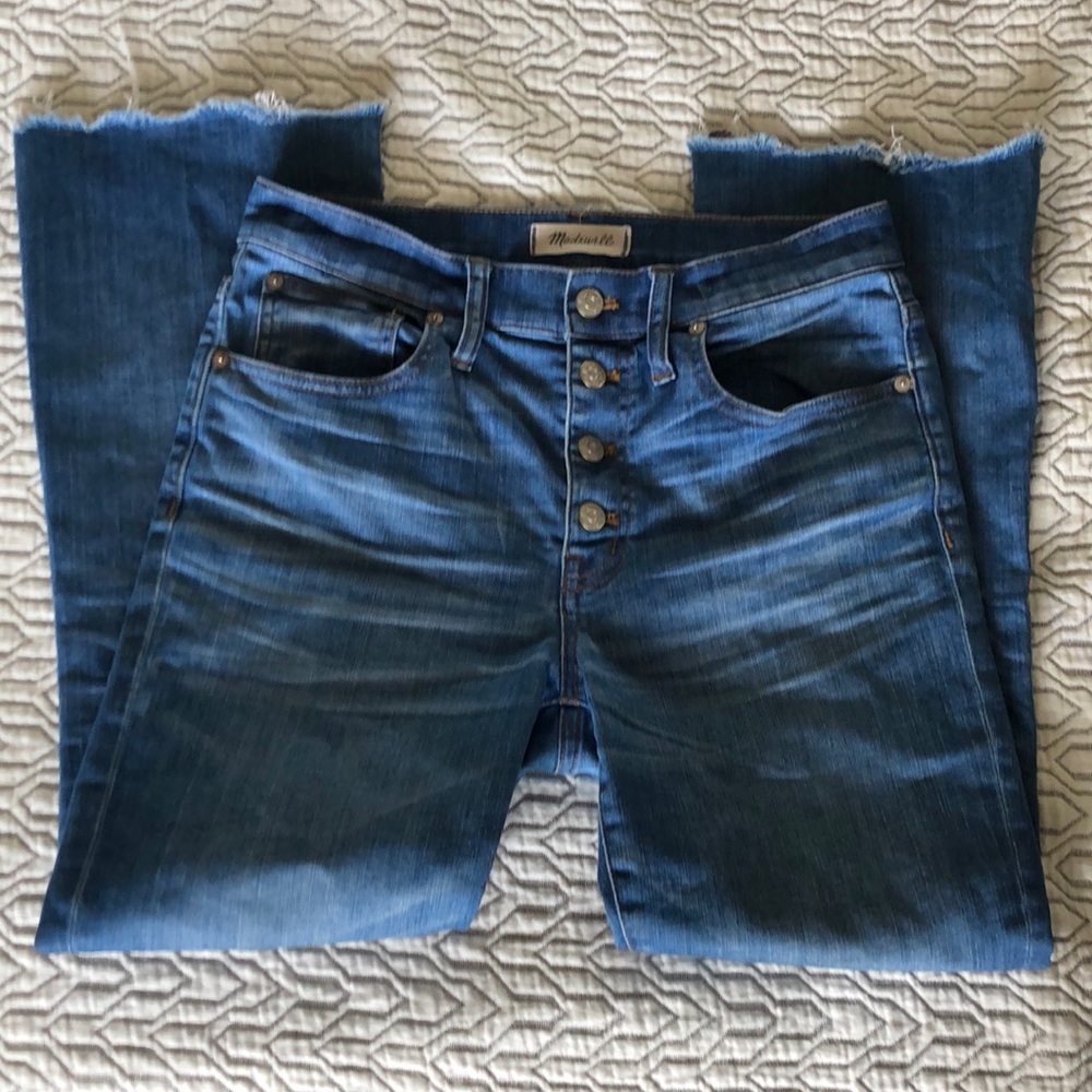 Madewell Cali Demi-Boot Button Front Size 27